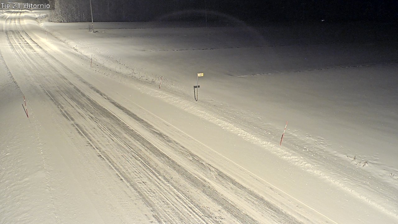Weather Camera Image Road 21 Ylitornio, Tornio, Lappi