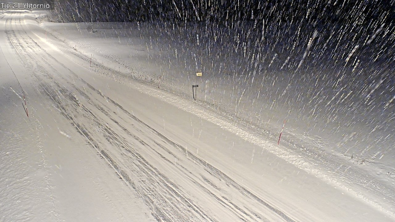 Weather Camera Image Road 21 Ylitornio, Tornio, Lappi