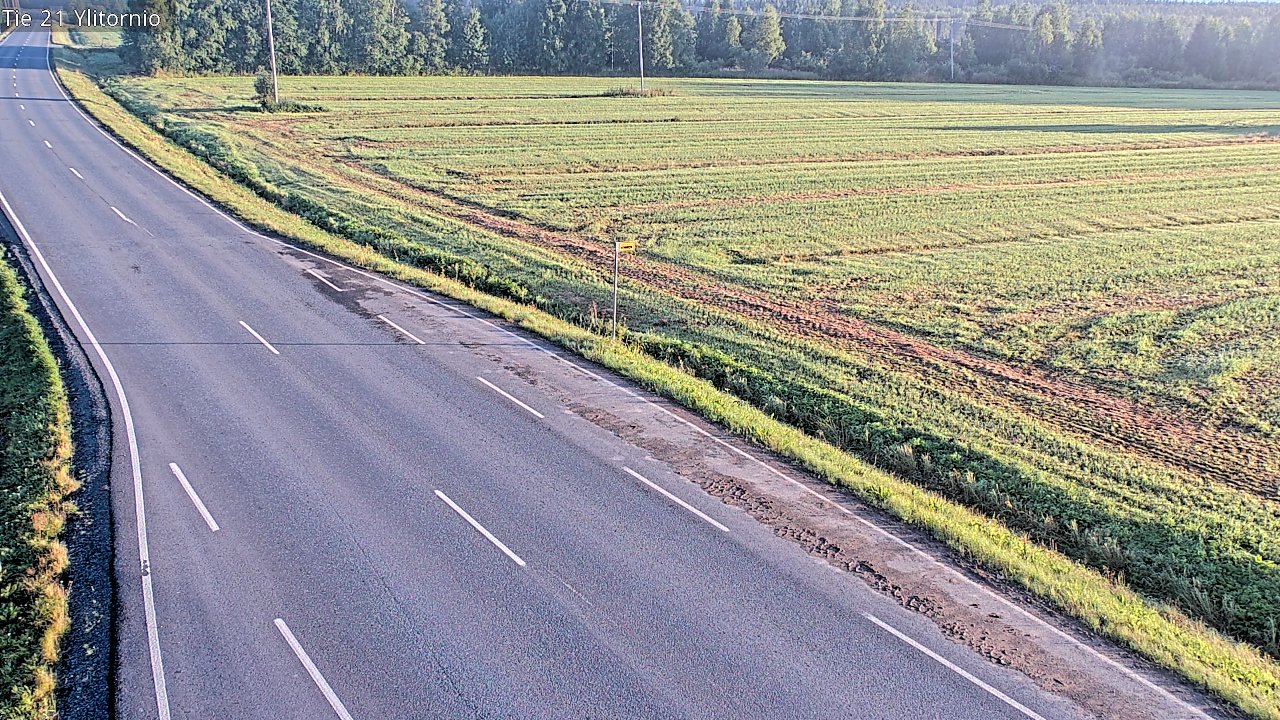 Weather Camera Image Road 21 Ylitornio, Tornio, Lappi