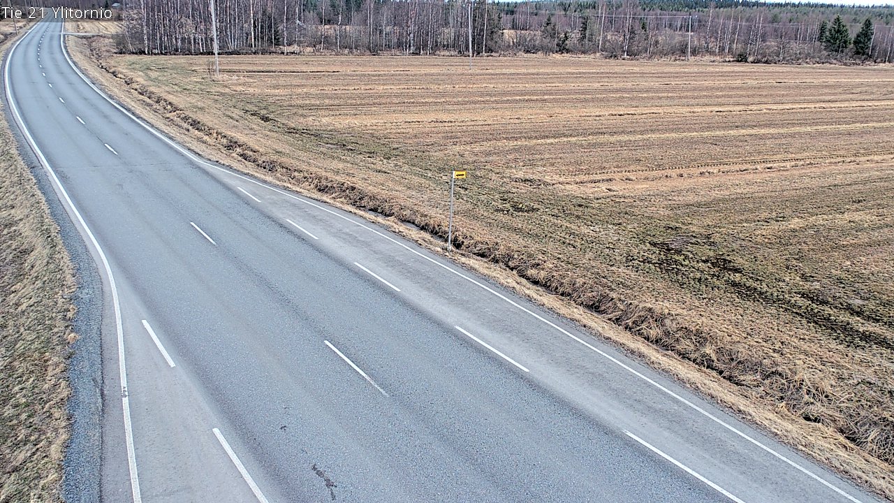Weather Camera Image Väg 21 Övertorneå, Tornio, Lappi
