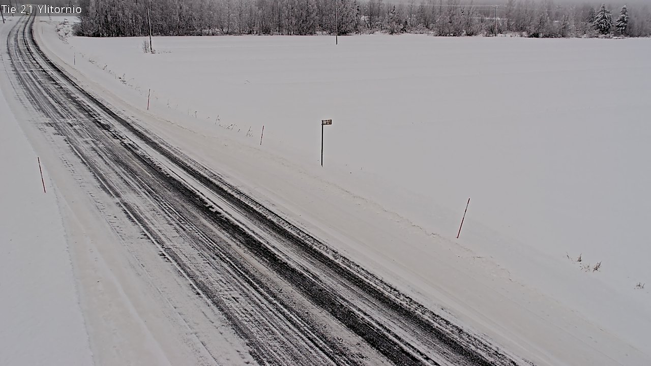 Weather Camera Image Väg 21 Övertorneå, Tornio, Lappi