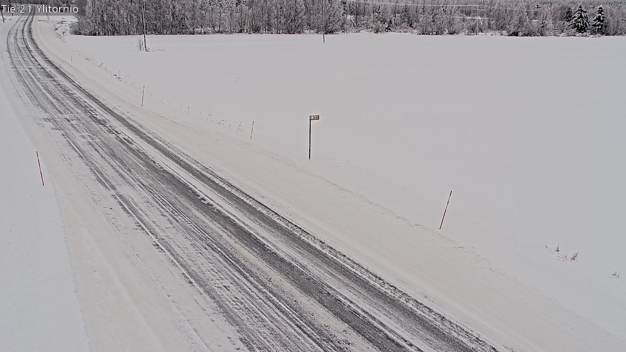 Weather Camera Image Road 21 Ylitornio, Tornio, Lappi