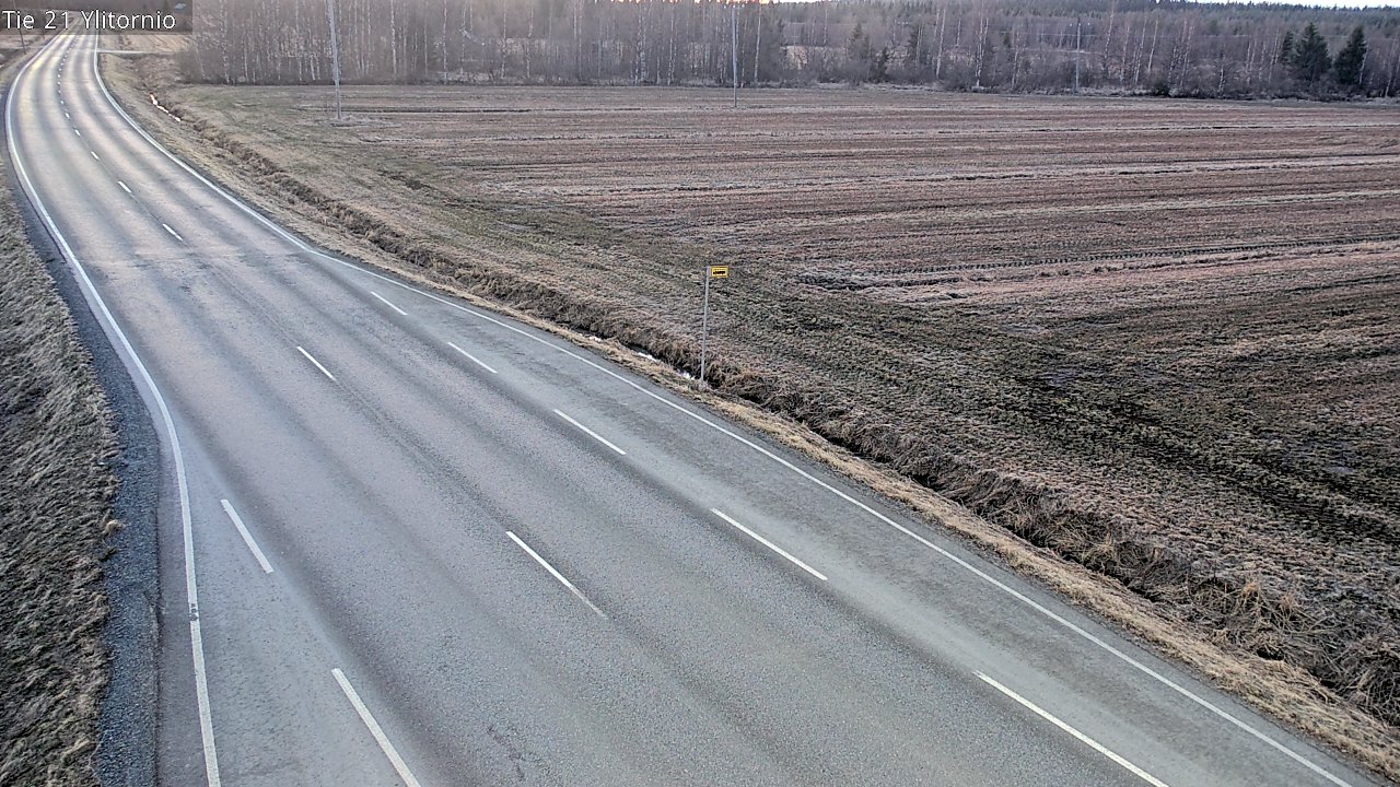 Weather Camera Image Väg 21 Övertorneå, Tornio, Lappi