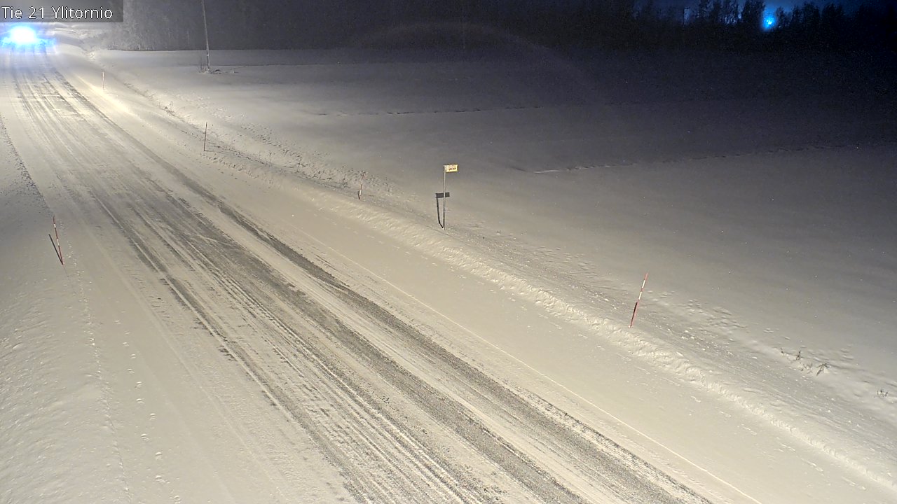 Weather Camera Image Road 21 Ylitornio, Tornio, Lappi