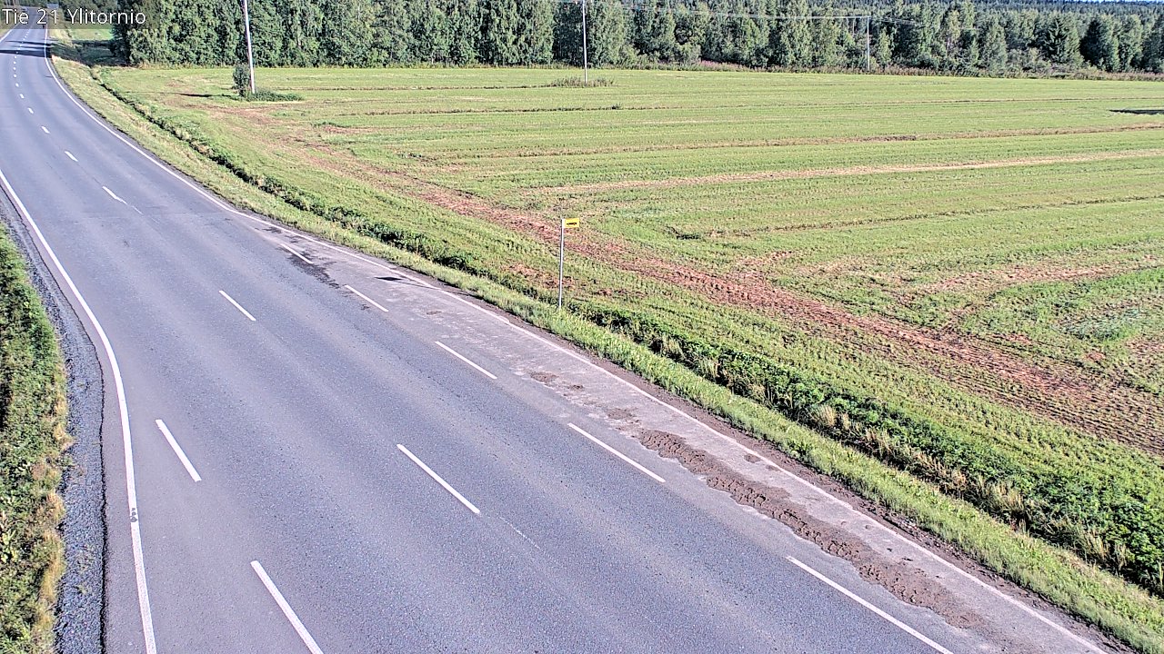 Weather Camera Image Road 21 Ylitornio, Tornio, Lappi