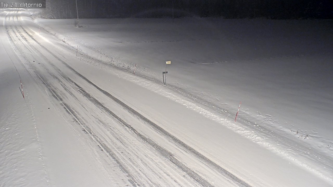 Weather Camera Image Road 21 Ylitornio, Tornio, Lappi