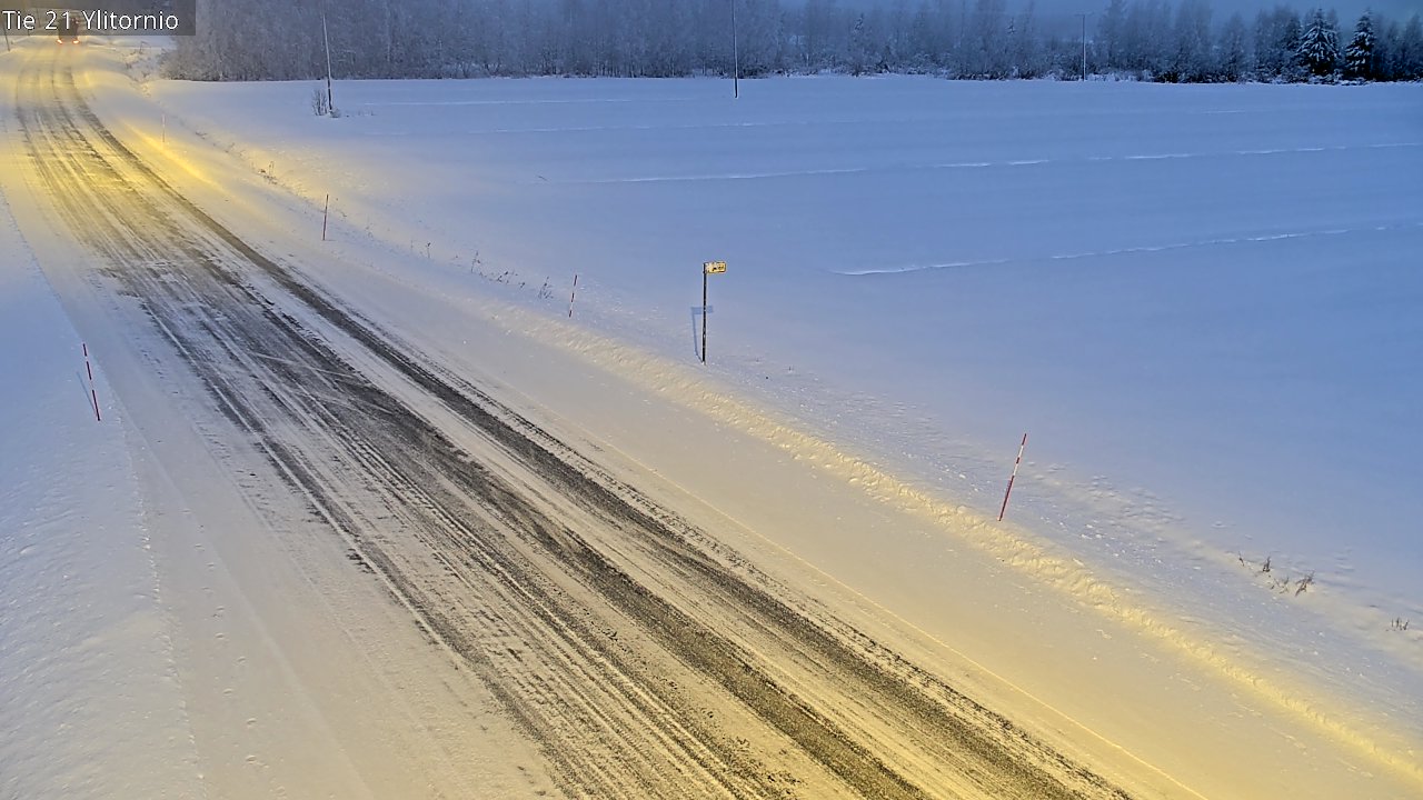 Weather Camera Image Road 21 Ylitornio, Tornio, Lappi
