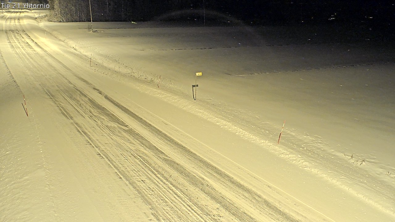 Weather Camera Image Road 21 Ylitornio, Tornio, Lappi