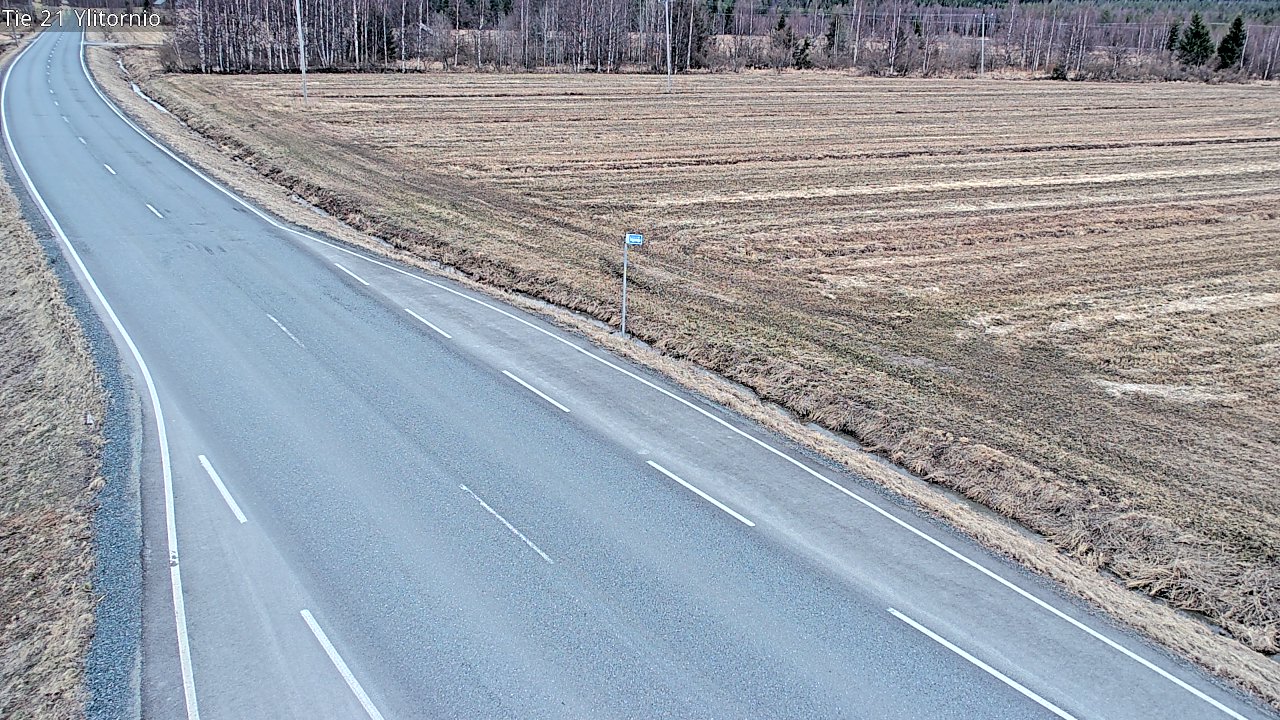 Weather Camera Image Road 21 Ylitornio, Tornio, Lappi