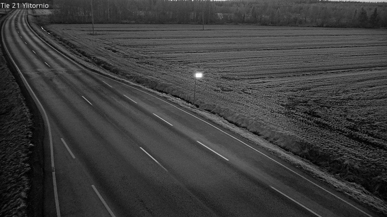 Weather Camera Image Road 21 Ylitornio, Tornio, Lappi