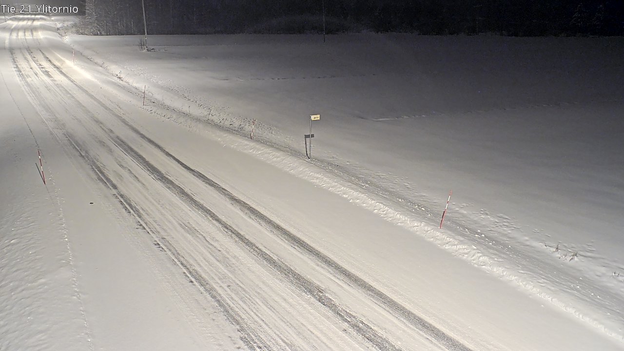 Weather Camera Image Road 21 Ylitornio, Tornio, Lappi