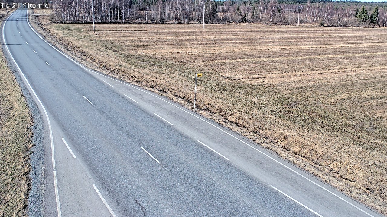 Weather Camera Image Väg 21 Övertorneå, Tornio, Lappi