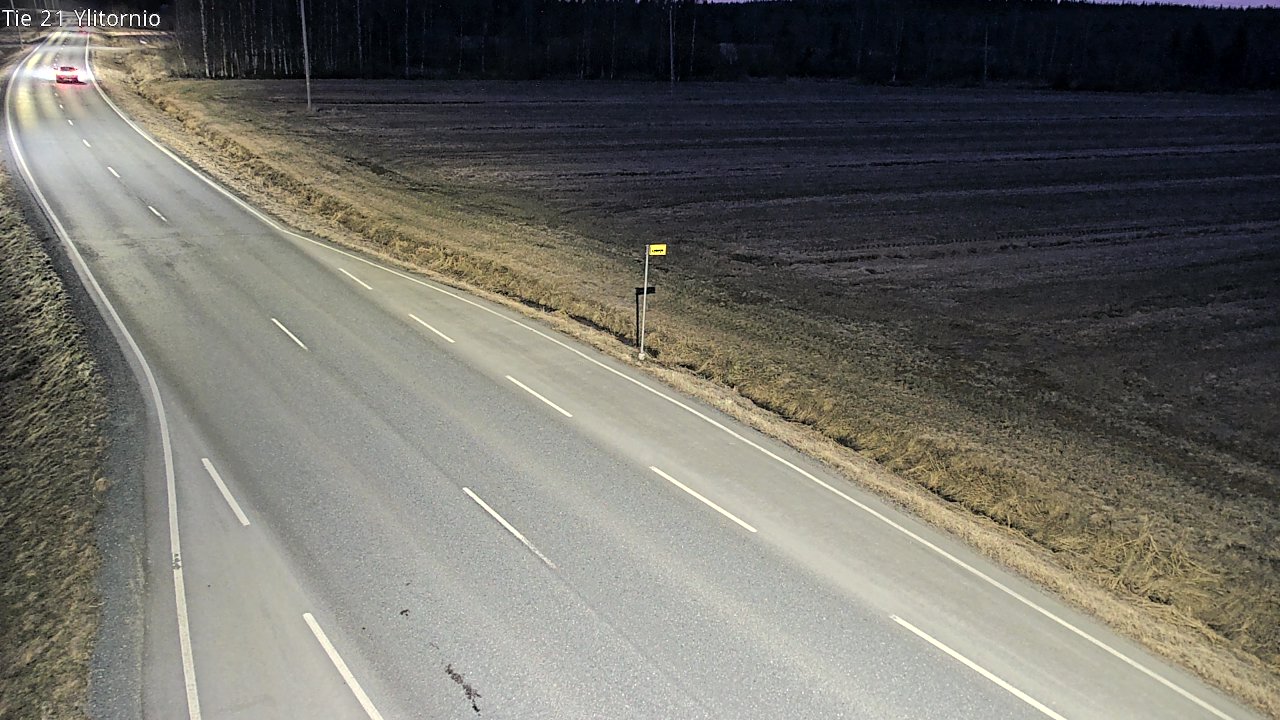 Weather Camera Image Väg 21 Övertorneå, Tornio, Lappi