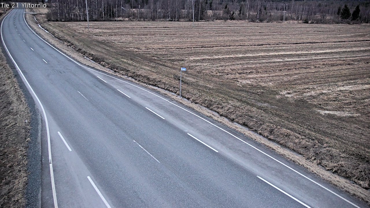Weather Camera Image Road 21 Ylitornio, Tornio, Lappi