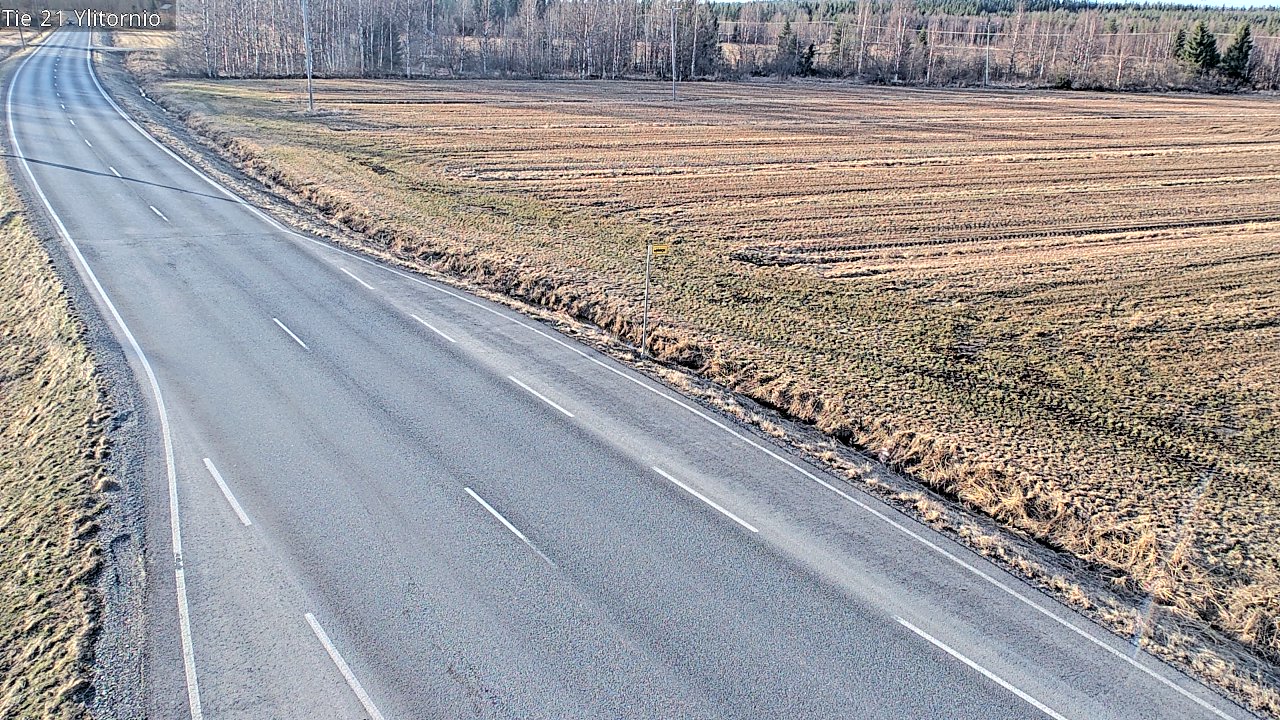 Weather Camera Image Väg 21 Övertorneå, Tornio, Lappi