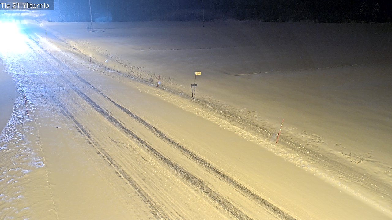 Weather Camera Image Road 21 Ylitornio, Tornio, Lappi