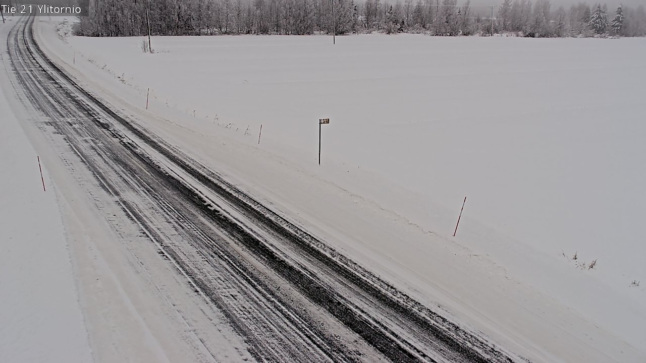 Weather Camera Image Väg 21 Övertorneå, Tornio, Lappi