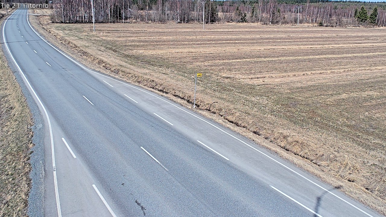 Weather Camera Image Väg 21 Övertorneå, Tornio, Lappi
