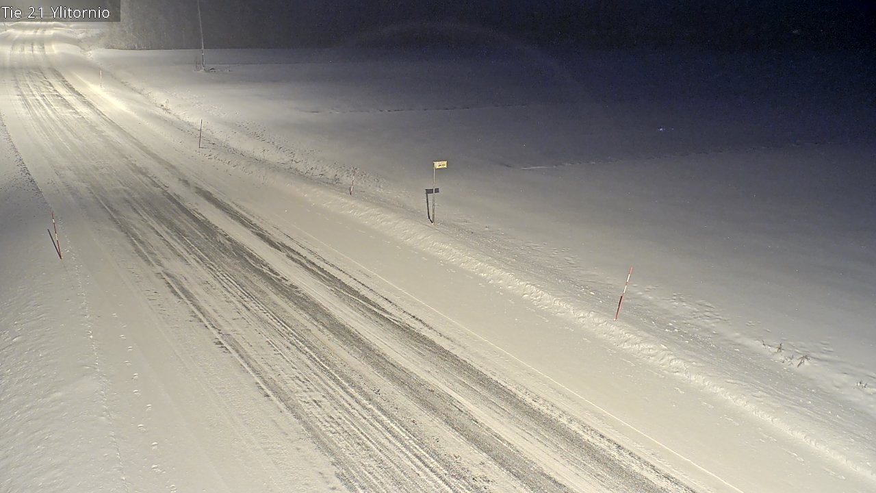 Weather Camera Image Road 21 Ylitornio, Tornio, Lappi