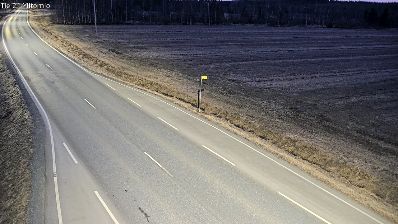 Weather Camera Image Väg 21 Övertorneå, Tornio, Lappi