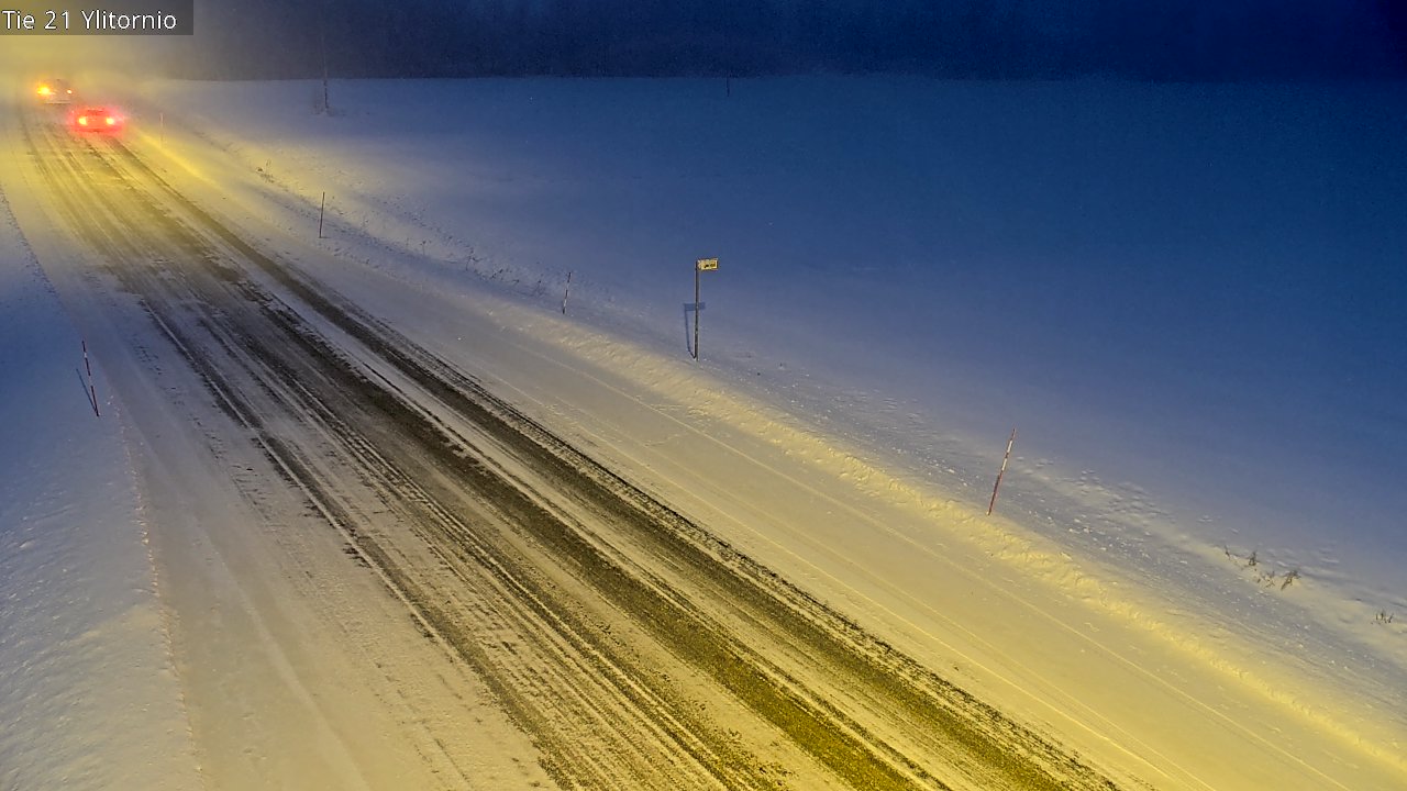 Weather Camera Image Väg 21 Övertorneå, Tornio, Lappi