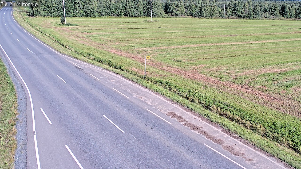 Weather Camera Image Road 21 Ylitornio, Tornio, Lappi