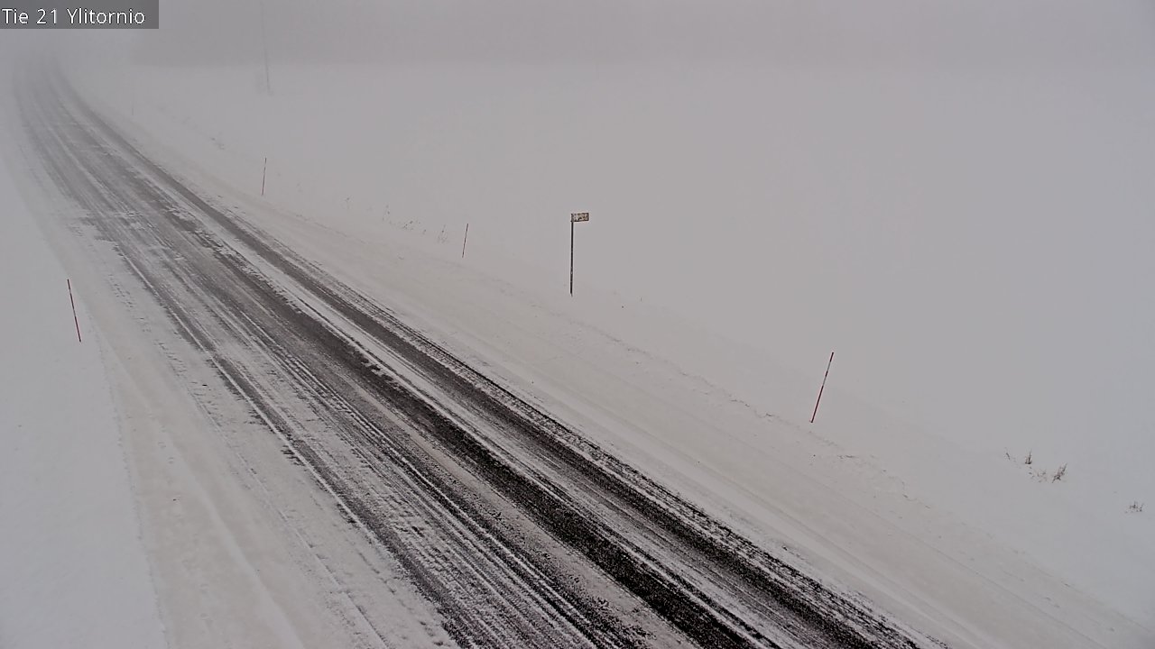 Weather Camera Image Väg 21 Övertorneå, Tornio, Lappi