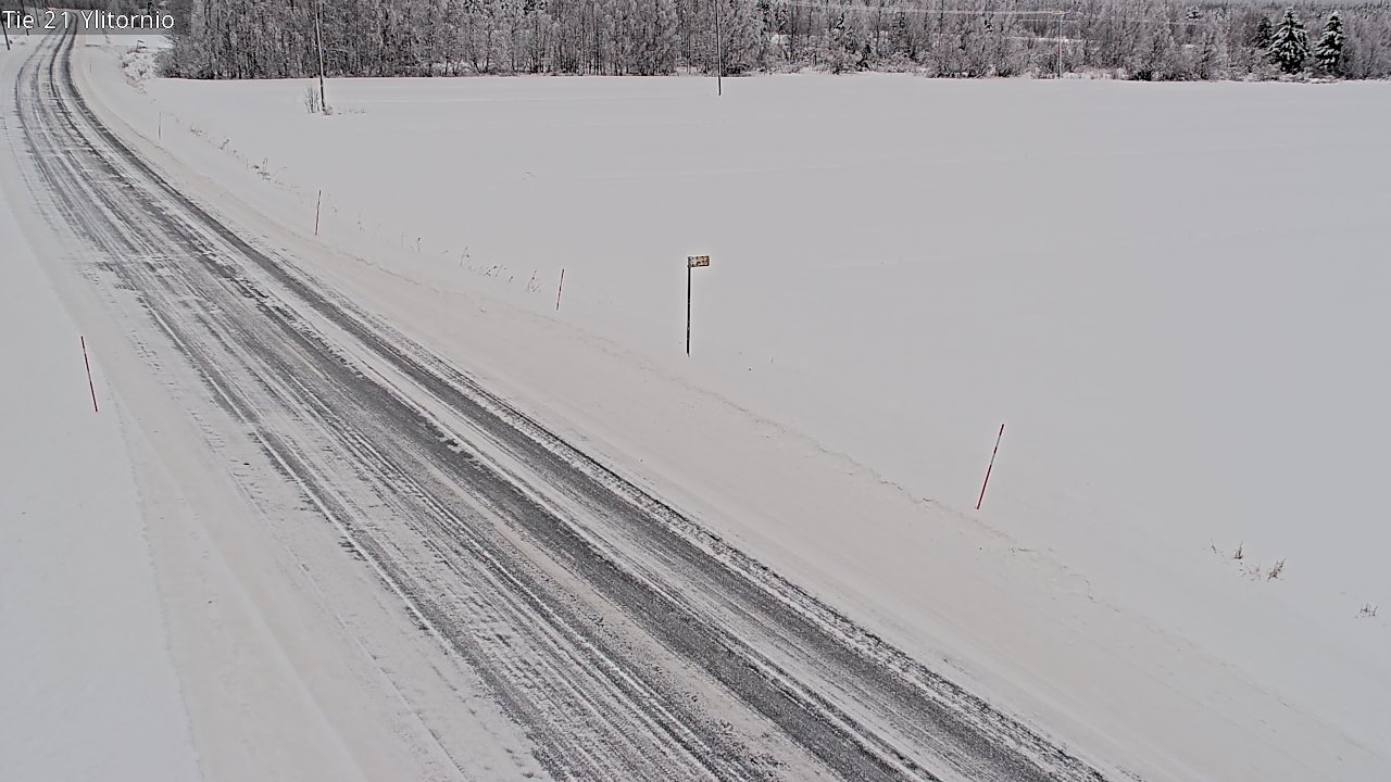 Weather Camera Image Road 21 Ylitornio, Tornio, Lappi