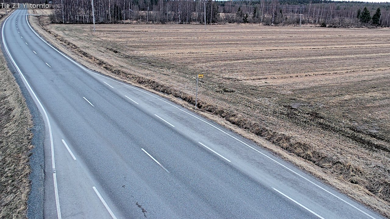 Weather Camera Image Väg 21 Övertorneå, Tornio, Lappi