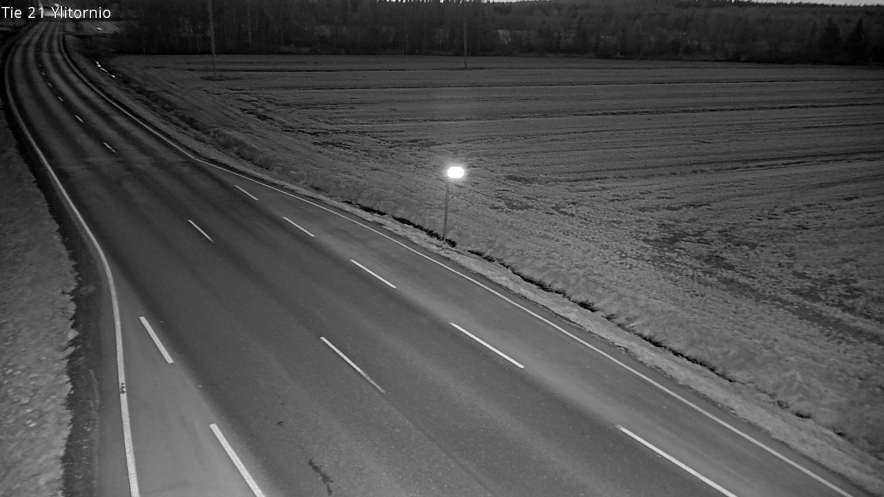 Weather Camera Image Road 21 Ylitornio, Tornio, Lappi