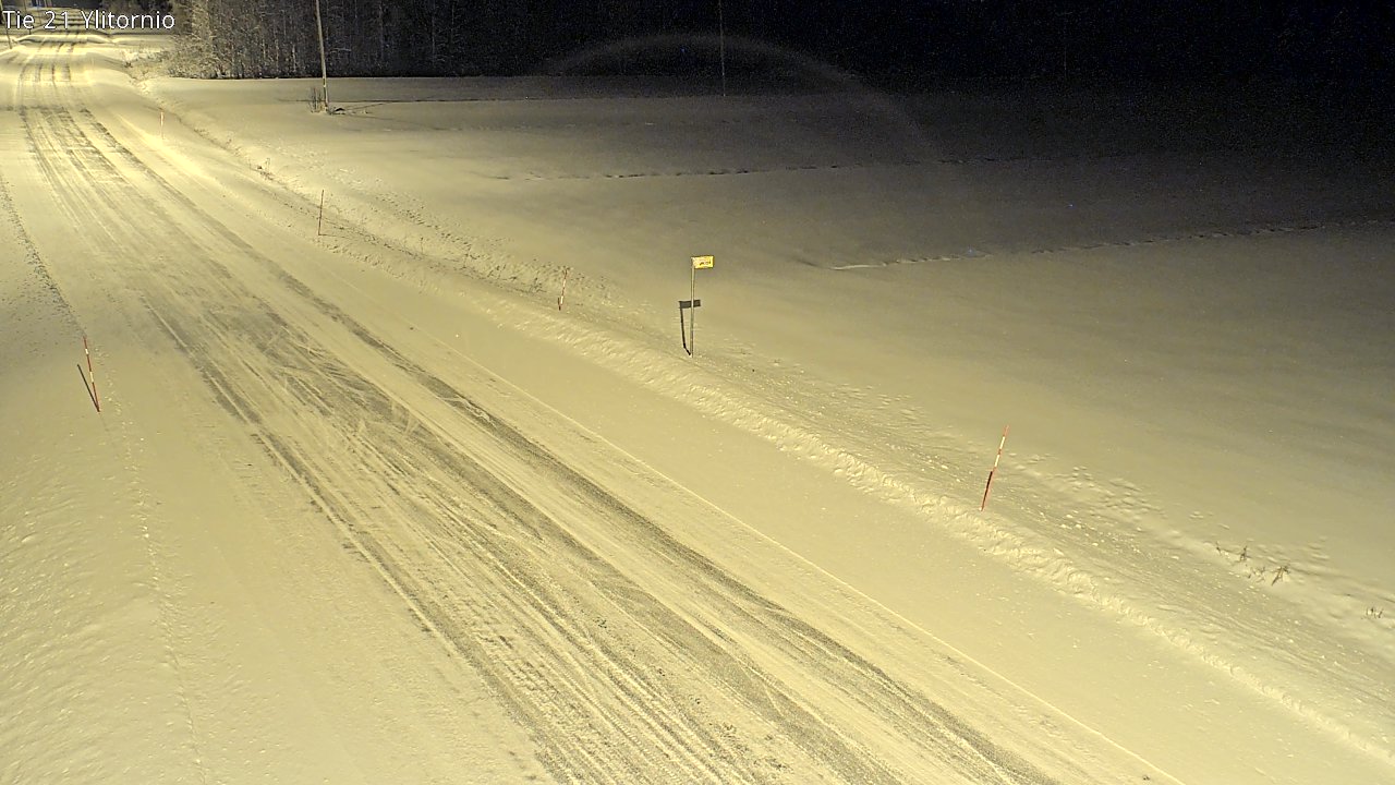 Weather Camera Image Road 21 Ylitornio, Tornio, Lappi
