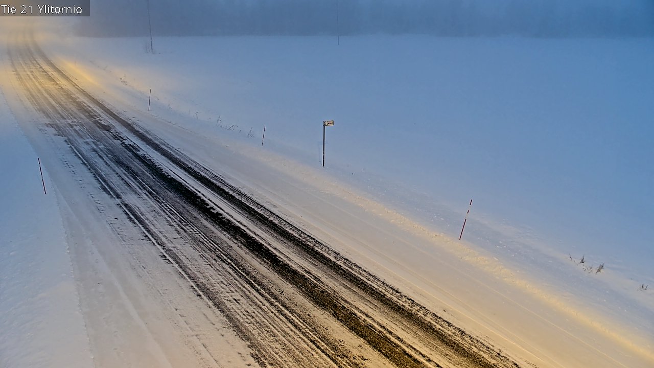 Weather Camera Image Väg 21 Övertorneå, Tornio, Lappi