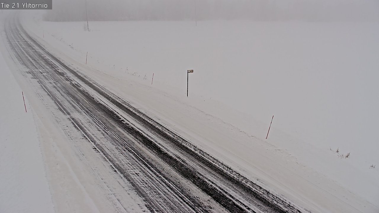 Weather Camera Image Väg 21 Övertorneå, Tornio, Lappi