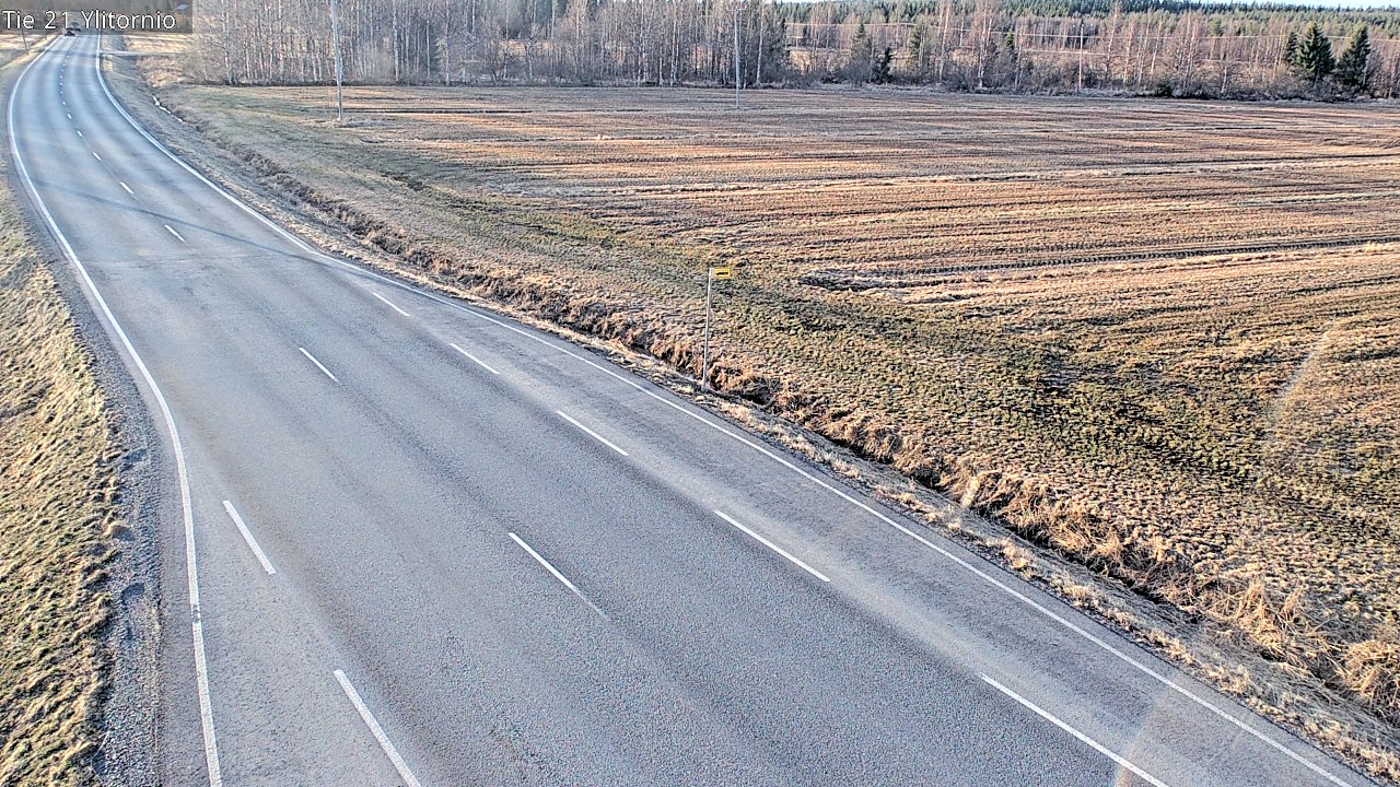 Weather Camera Image Väg 21 Övertorneå, Tornio, Lappi