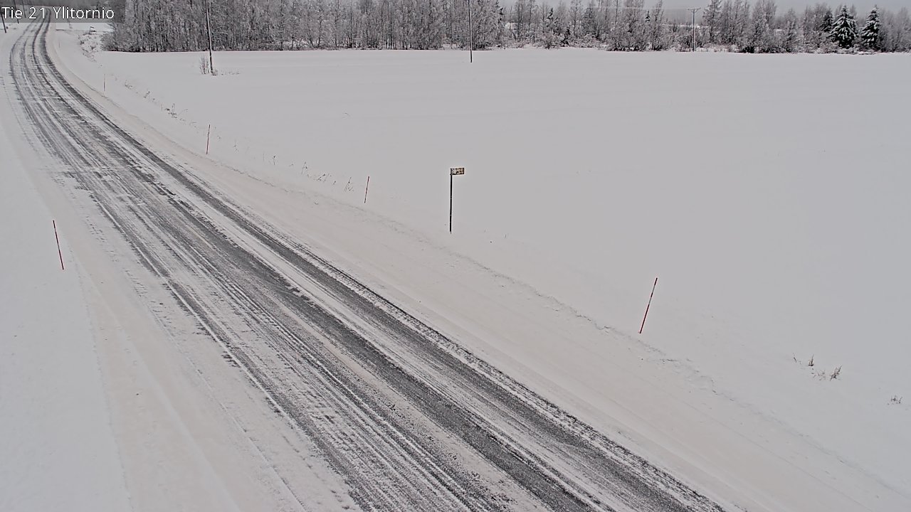 Weather Camera Image Road 21 Ylitornio, Tornio, Lappi