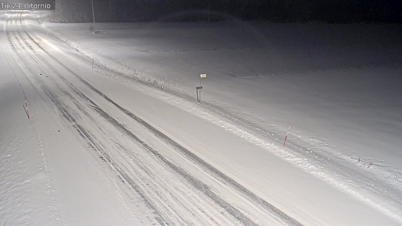 Weather Camera Image Road 21 Ylitornio, Tornio, Lappi