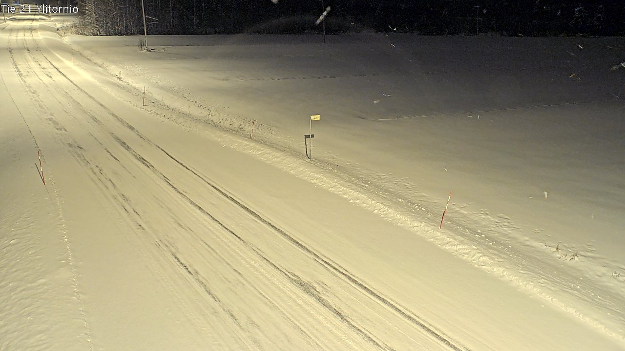 Weather Camera Image Road 21 Ylitornio, Tornio, Lappi