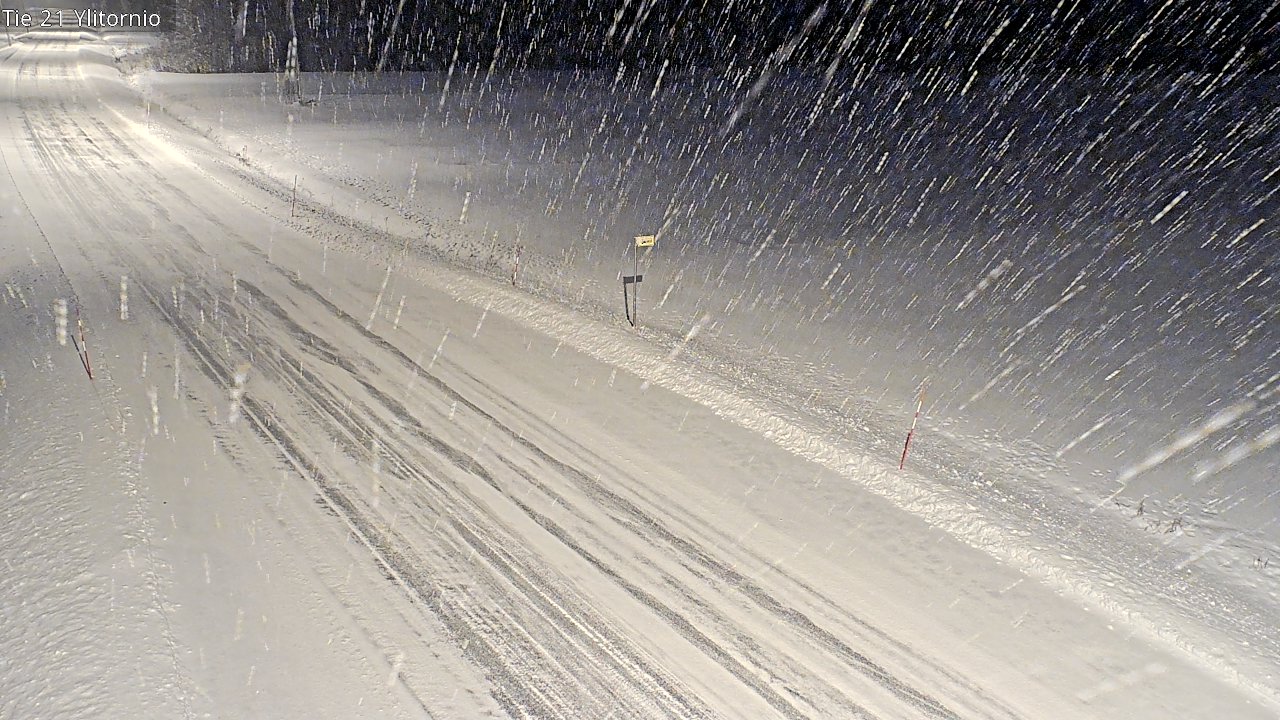 Weather Camera Image Road 21 Ylitornio, Tornio, Lappi