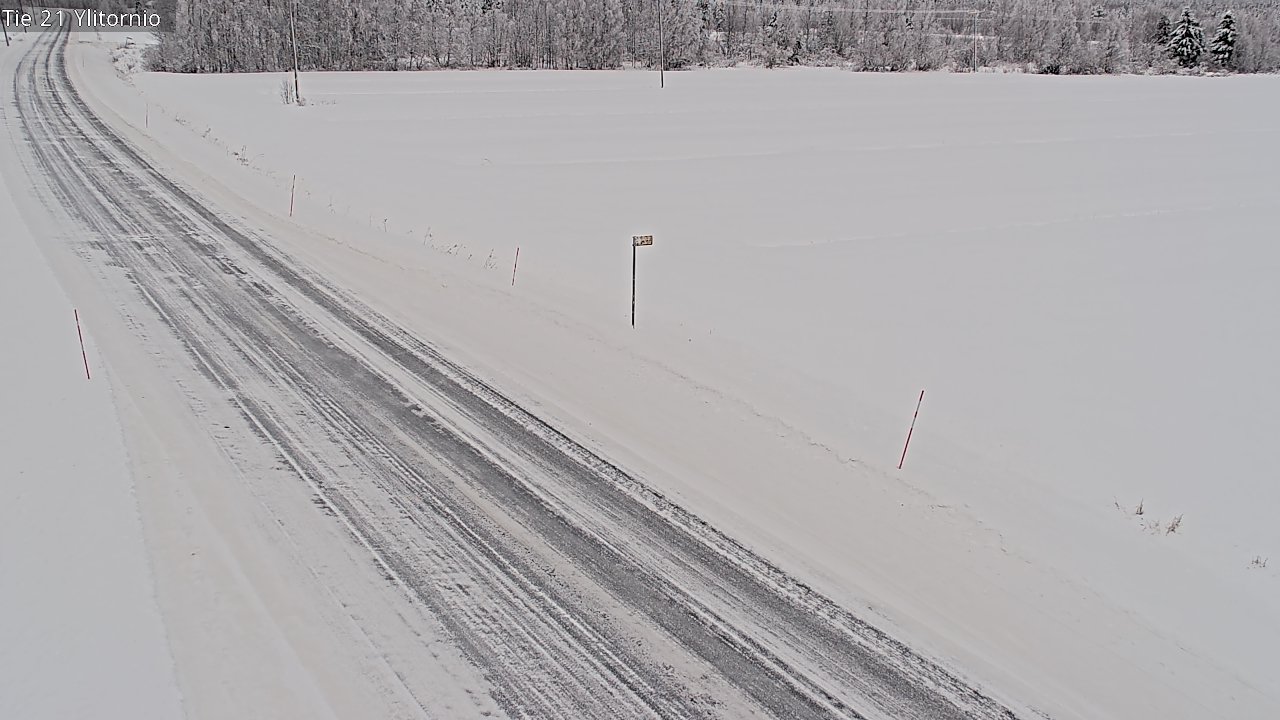 Weather Camera Image Road 21 Ylitornio, Tornio, Lappi