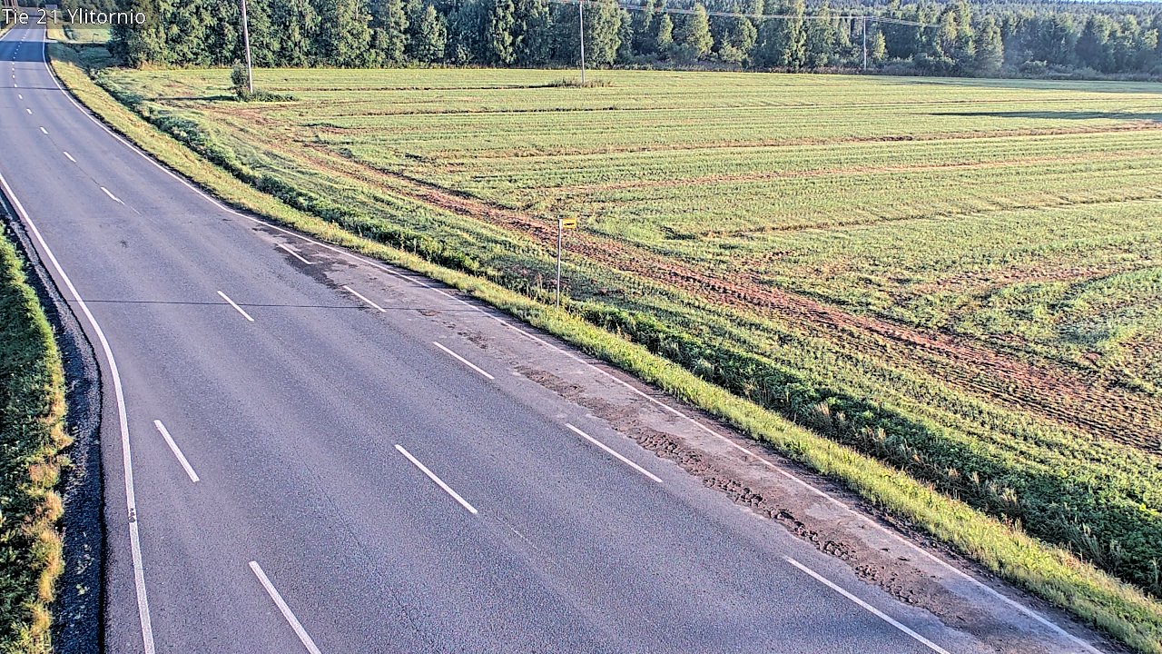 Weather Camera Image Road 21 Ylitornio, Tornio, Lappi