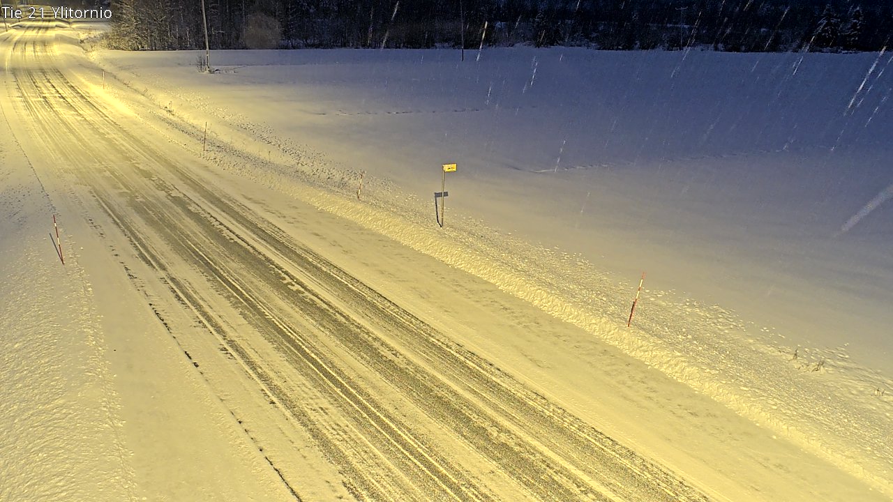 Weather Camera Image Road 21 Ylitornio, Tornio, Lappi