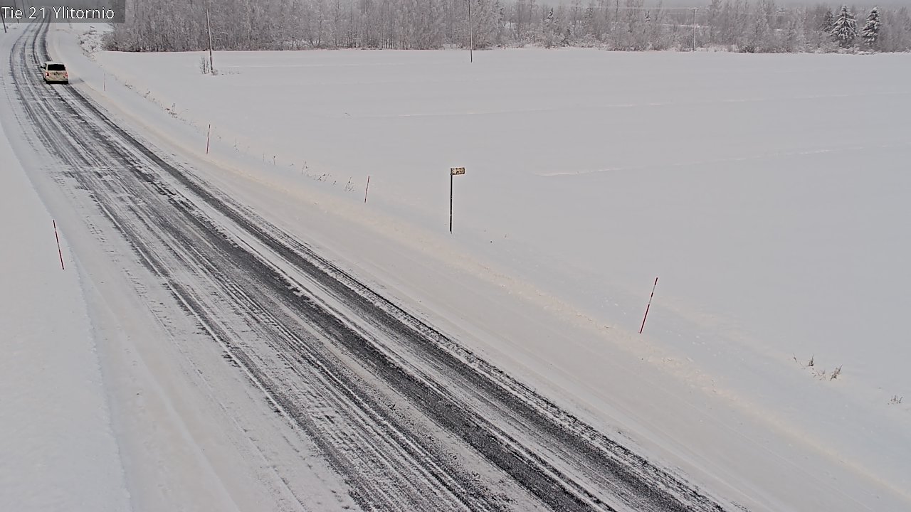 Weather Camera Image Väg 21 Övertorneå, Tornio, Lappi