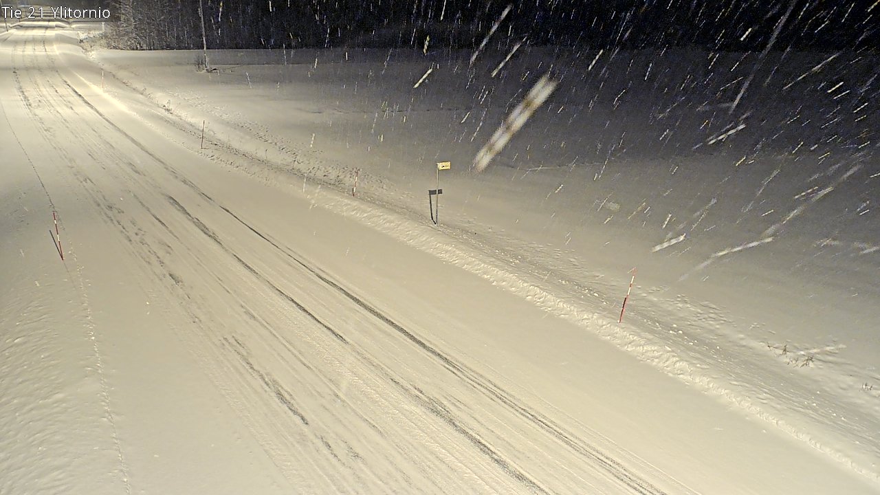 Weather Camera Image Road 21 Ylitornio, Tornio, Lappi