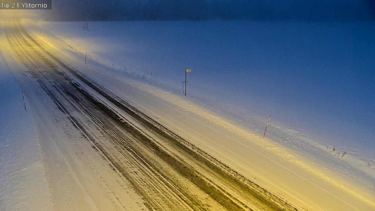 Weather Camera Image Väg 21 Övertorneå, Tornio, Lappi