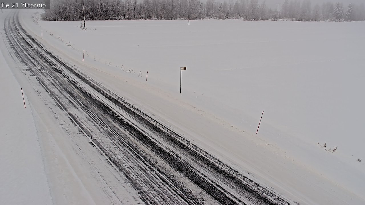 Weather Camera Image Road 21 Ylitornio, Tornio, Lappi