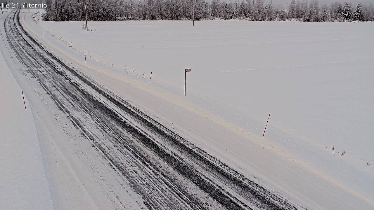 Weather Camera Image Road 21 Ylitornio, Tornio, Lappi