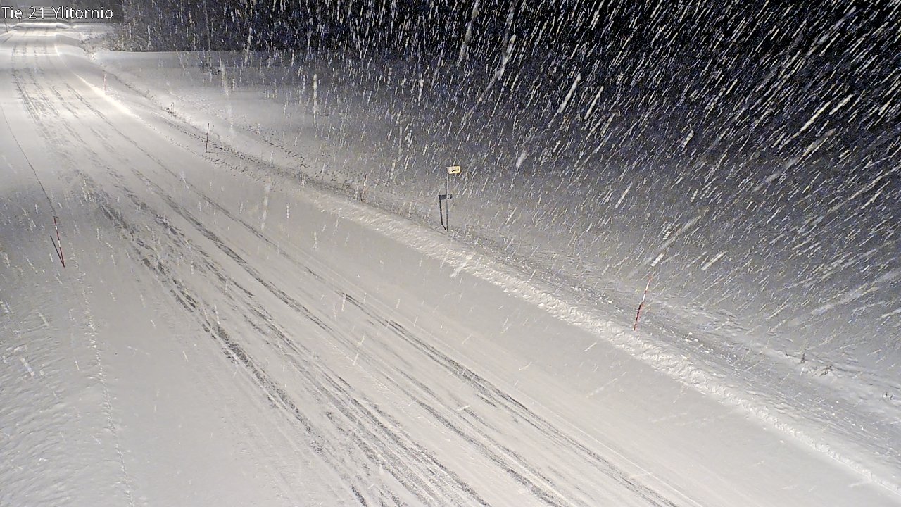 Weather Camera Image Road 21 Ylitornio, Tornio, Lappi
