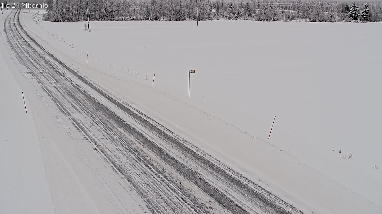 Weather Camera Image Road 21 Ylitornio, Tornio, Lappi