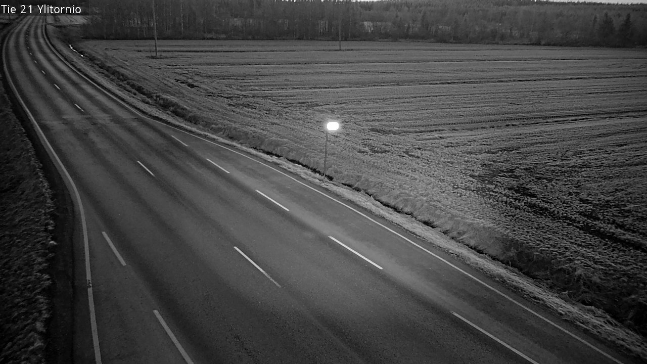 Weather Camera Image Road 21 Ylitornio, Tornio, Lappi