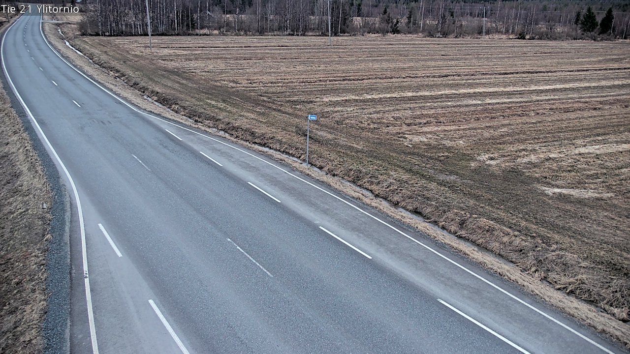 Weather Camera Image Road 21 Ylitornio, Tornio, Lappi
